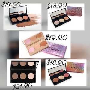 Blush, bronzer, and highlighter pallets!